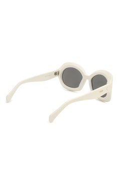 Женские солнцезащитные очки CELINE EYEWEAR белого цвета, арт. 40097I | Фото 4 (Тип очков: С/з; Оптика Гендер: оптика-женское; Очки форма: Бабочка)