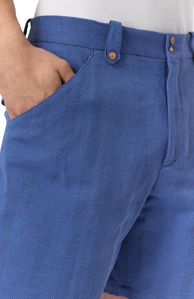 Шорты из хлопка и льна BRUNELLO CUCINELLI, арт. MR471U0055, фото 5