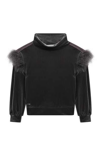 Велюровый свитшот MONNALISA, арт. 71D604