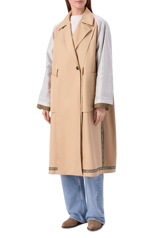 Двусторонний тренч Weekend Max Mara WKDCANASTA Бежевый  WKDCANASTA Фото 6