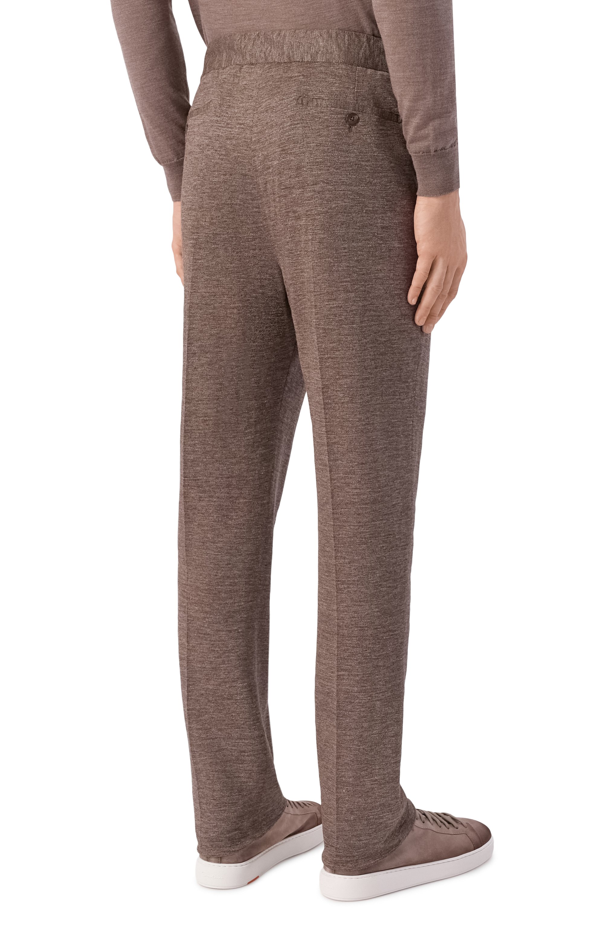 Брюки изо льна и хлопка ANDREA CAMPAGNA, арт. P209/MULTILIN0 17717, фото 4