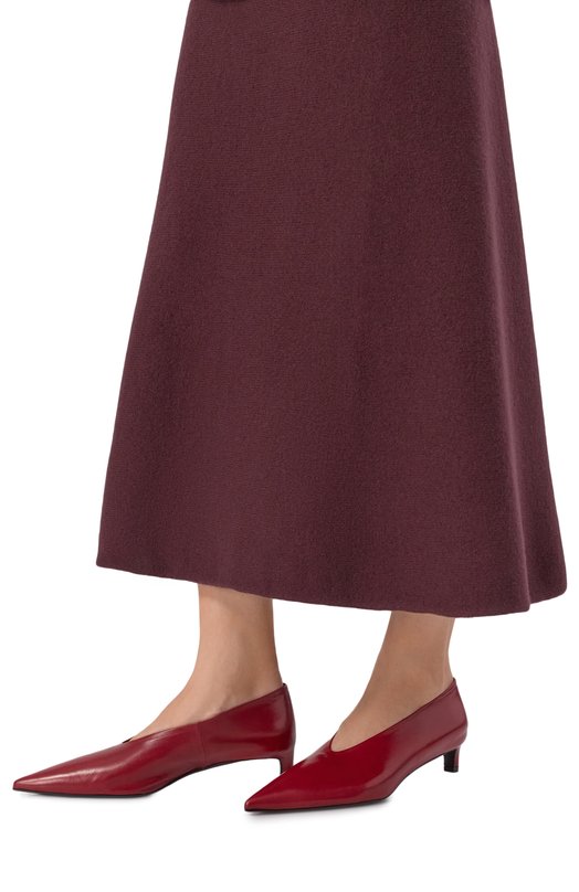 Кожаные туфли Jil Sander J15WL0056/P8226 Красный  J15WL0056/P8226 Фото 2
