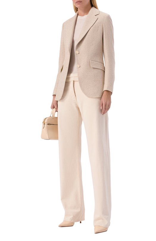 Жакет из шерсти и шелка MVST SDG200/S0733903 Бежевый  SDG200/S0733903 Фото 2