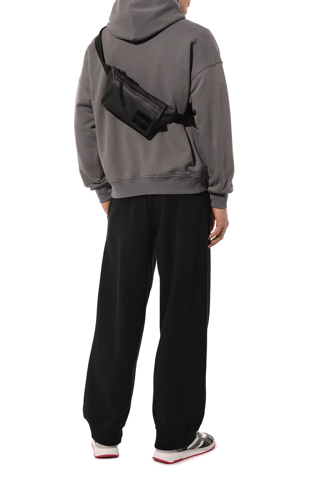 Текстильная поясная сумка HUGO черного цвета по цене 12700 руб., арт. 50482312, фото 7 Текстильная поясная сумка HUGO, арт. 50482312, фото 7