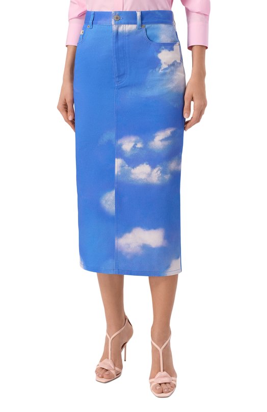 Джинсовая юбка Moschino A0126/0555 Голубой  A0126/0555 Фото 3