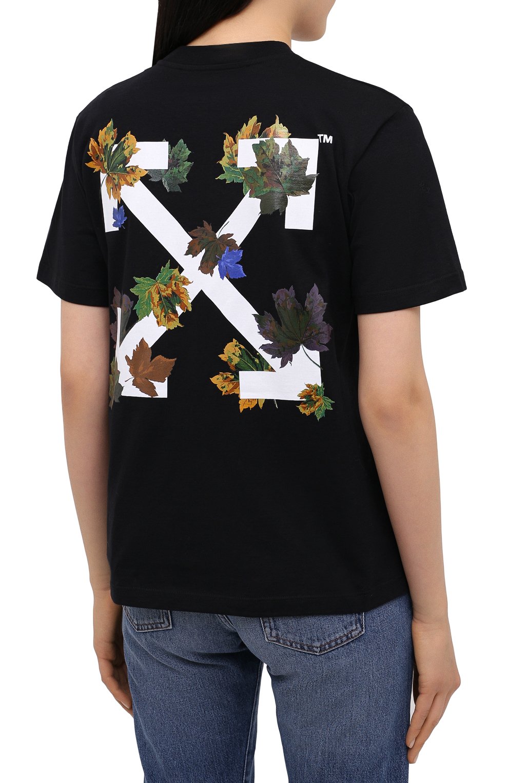 Хлопковая футболка OFF-WHITE, арт. 0WAA049E20JER0141001, фото 4
