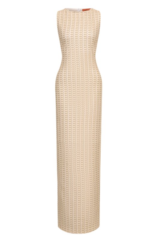 Платье из вискозы Missoni DS25SG1N/BR010R Бежевый DS25SG1N/BR010R