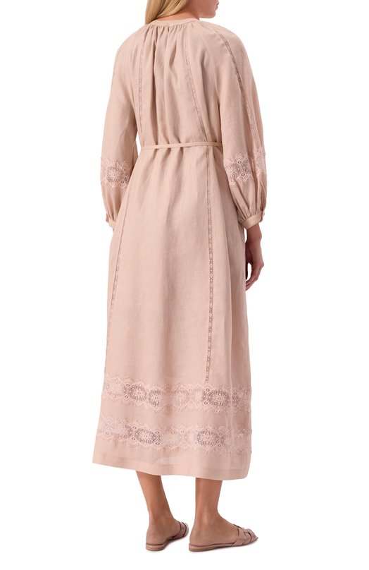 Льняное платье MVST M26.2PW.D901/T303 Розовый  M26.2PW.D901/T303 Фото 3