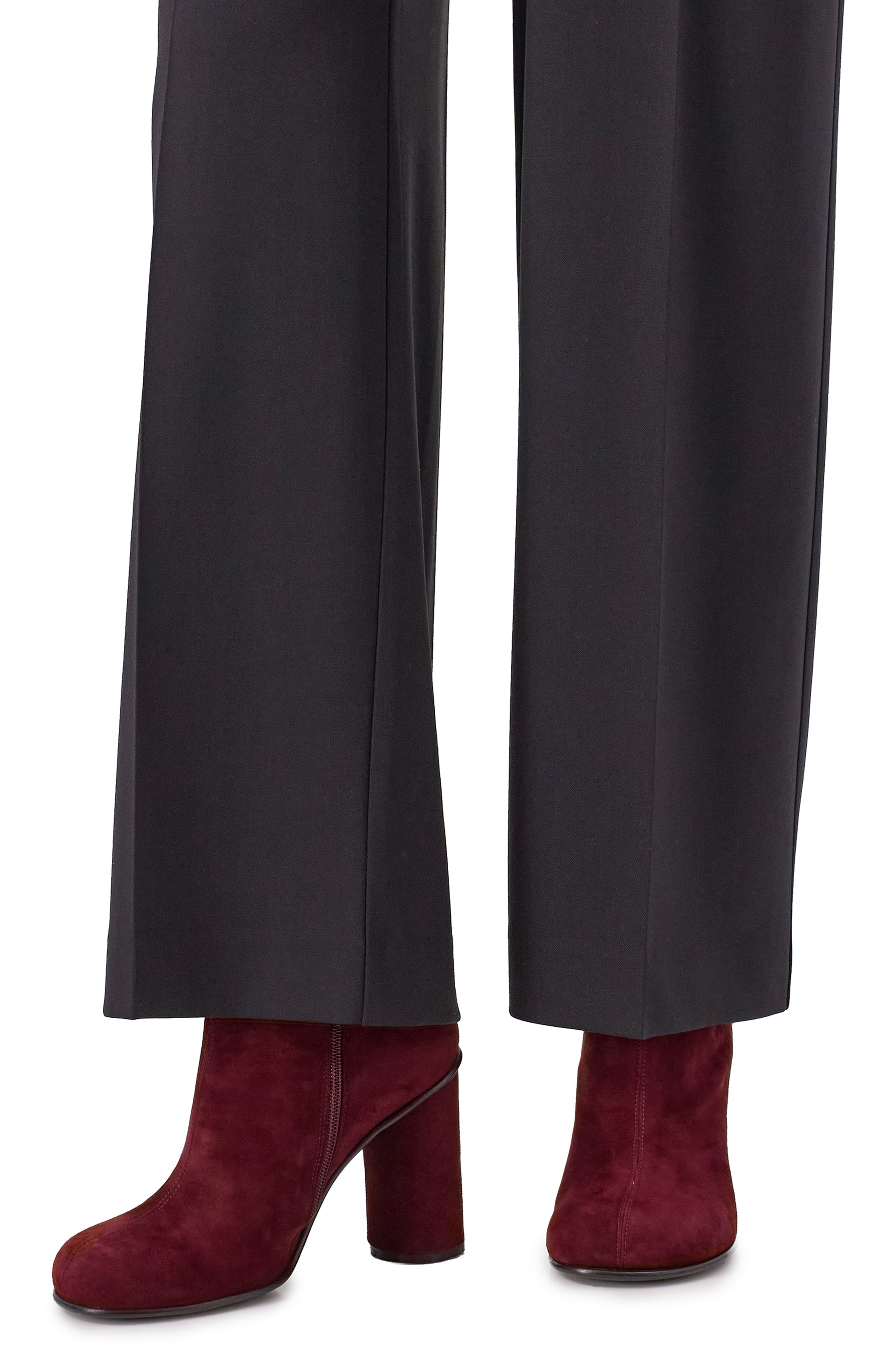 Замшевые ботильоны MATTIA CAPEZZANI бордового цвета по цене 59950 руб., арт. W518/CAM0SCI0, фото 2 Замшевые ботильоны MATTIA CAPEZZANI, арт. W518/CAM0SCI0, фото 2