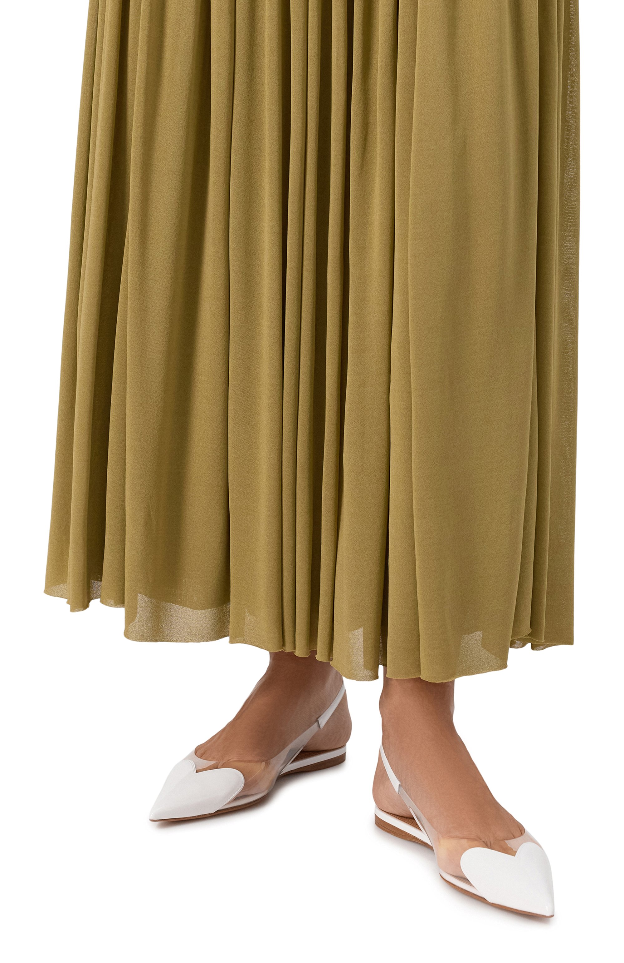 Комбинированные балетки le cœur ALAIA, арт. AA3E047CK150, фото 3