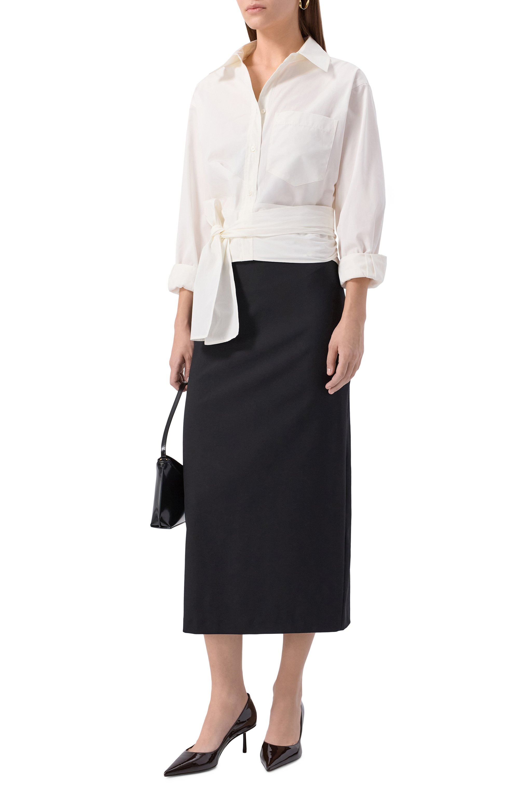 Хлопковая рубашка WEEKEND MAX MARA, арт. FRESC0, фото 2