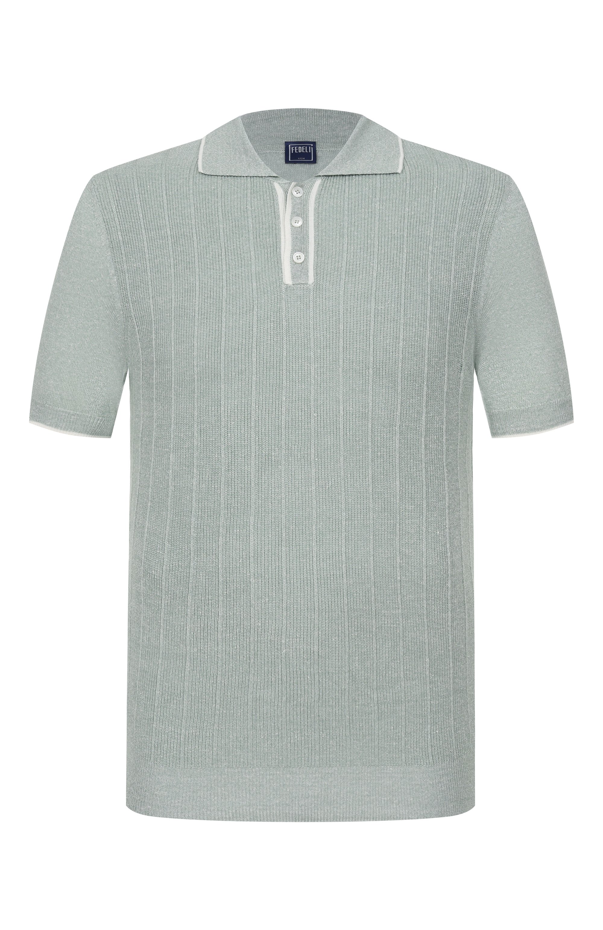 Поло изо льна и хлопка FEDELI, арт. MU005870/IRLANDA BIC, фото 1
