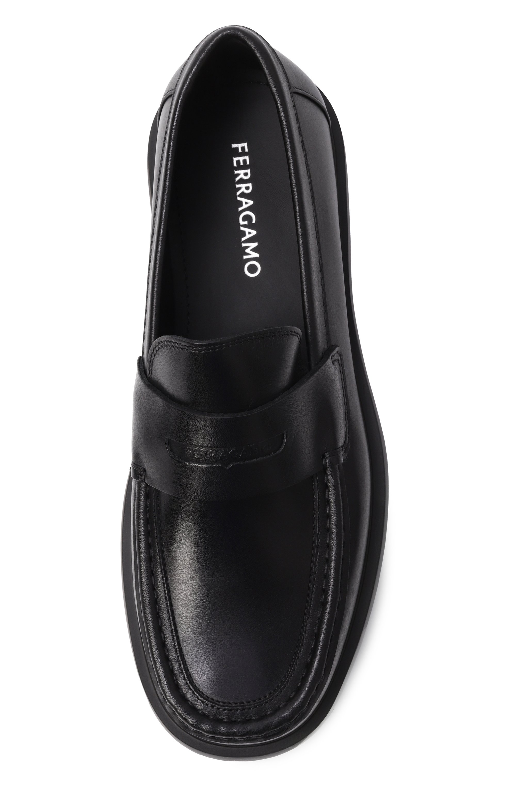 Кожаные пенни-лоферы FERRAGAMO, арт. 022421/769147, фото 6