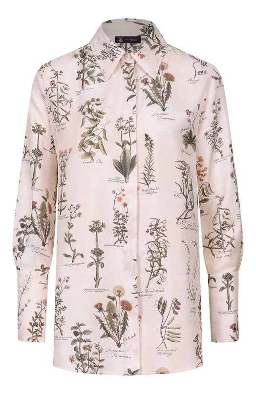 Шелковая рубашка Colombo CM00408/F/T0666-11-2G Кремовый CM00408/F/T0666-11-2G