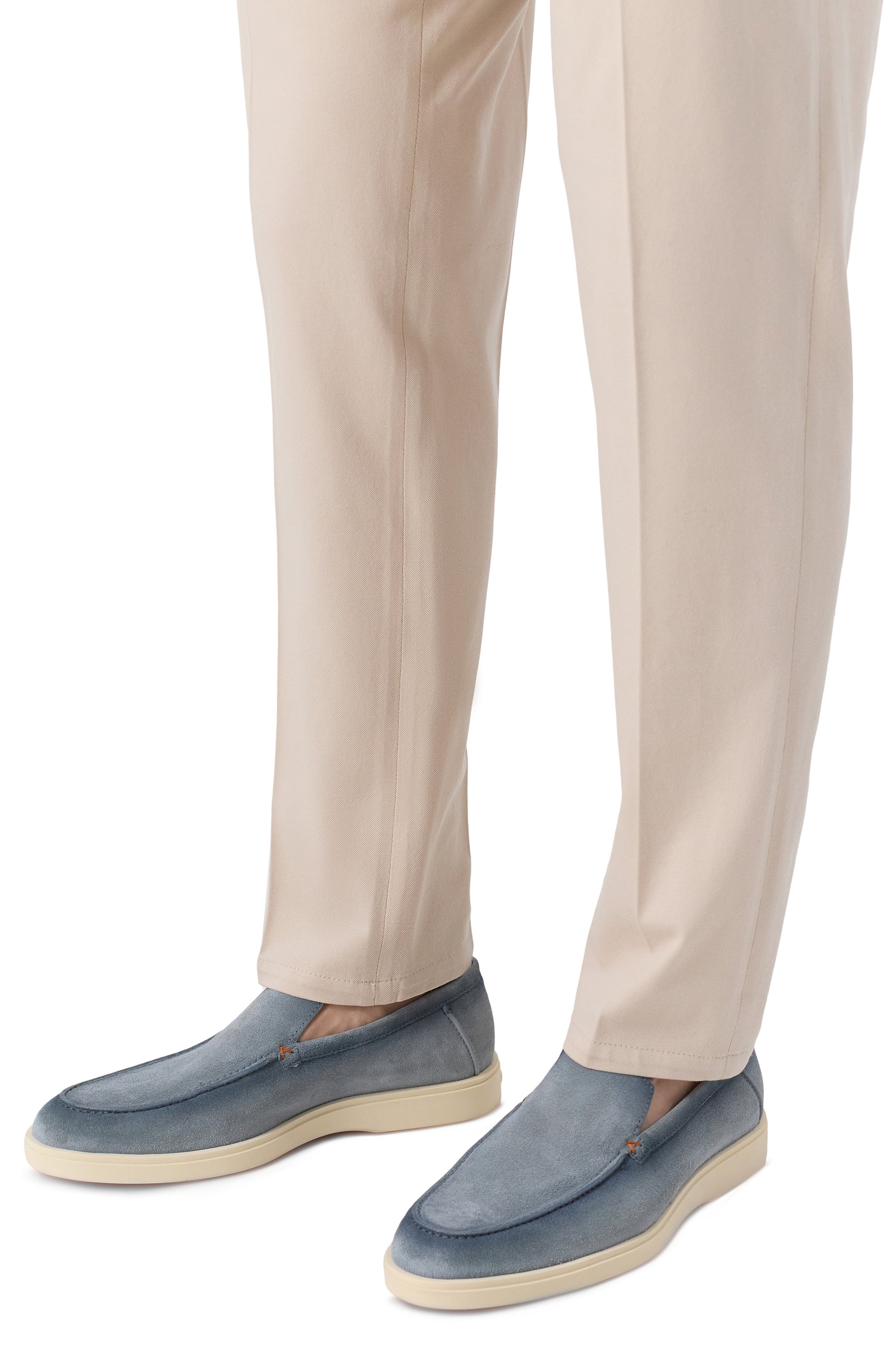 Замшевые лоферы detroit SANTONI, арт. MGDG17824TICBGEX, фото 3