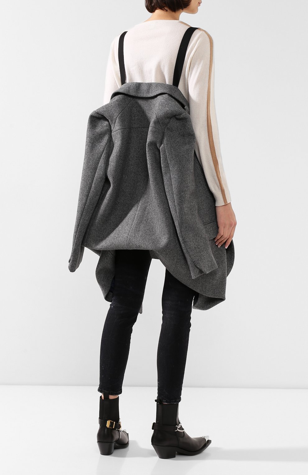 Пальто ZADIG AND VOLTAIRE серого цвета по цене 54250 руб., арт. WHCL0605F, фото 6 Пальто ZADIG AND VOLTAIRE, арт. WHCL0605F, фото 6