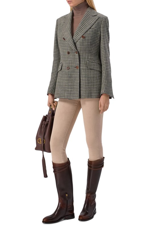 Кожаные сапоги Santoni WSHG71955BYTNHYT Коричневый  WSHG71955BYTNHYT Фото 3