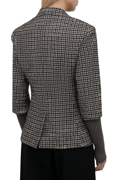 Жакет из шерсти и шелка CHLOÉ темно-бежевого цвета по цене 291000 руб., арт. CHC21AVE04064, фото 4 Жакет из шерсти и шелка CHLOÉ, арт. CHC21AVE04064, фото 4