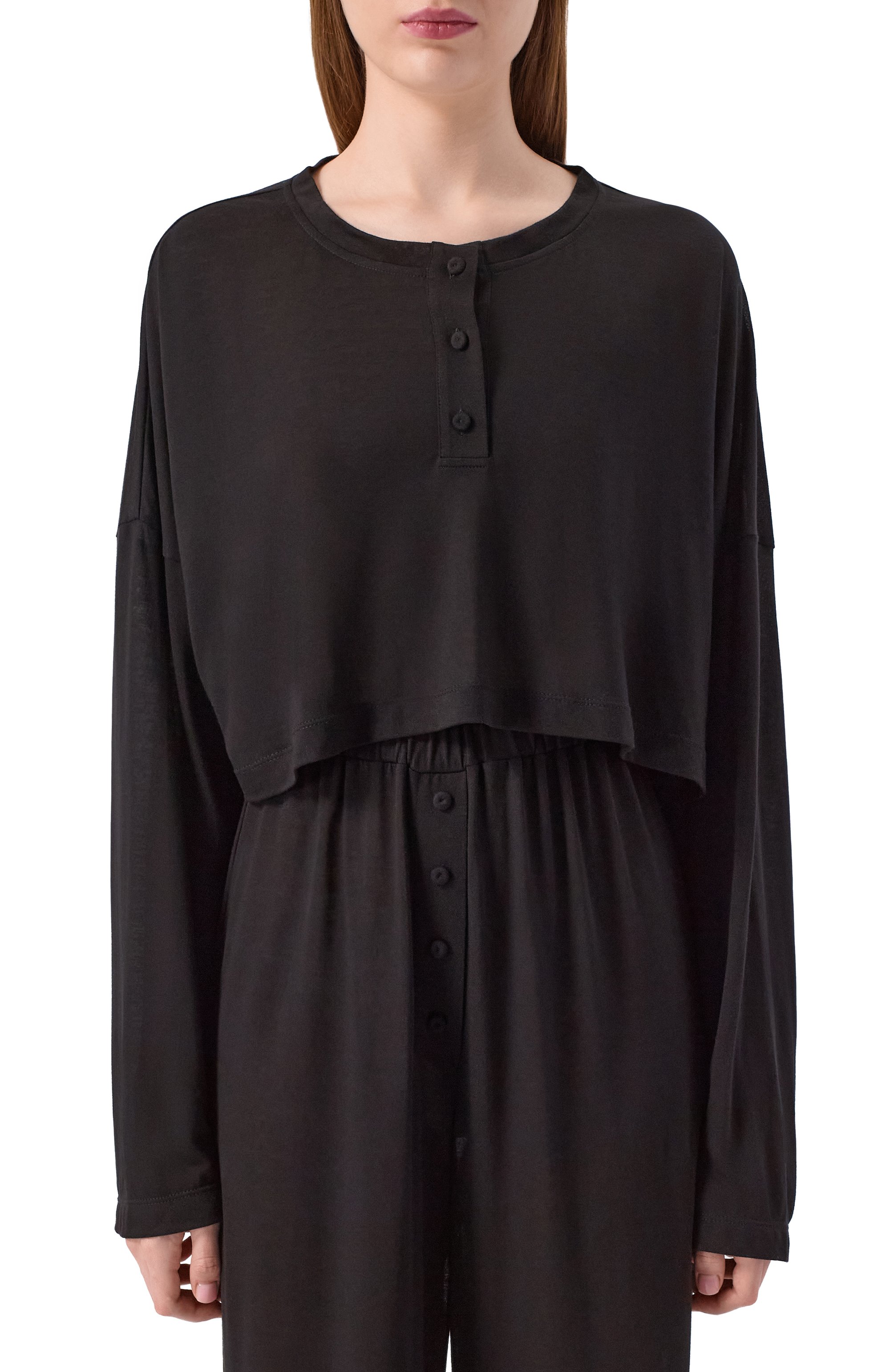 Лонгслив EDOMO черного цвета по цене 16900 руб., арт. T012007SS24, фото 3 Лонгслив EDOMO, арт. T012007SS24, фото 3