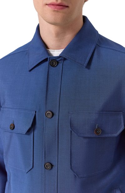 Шерстяная куртка-рубашка CORNELIANI, арт. 25LI22-2518187, фото 5