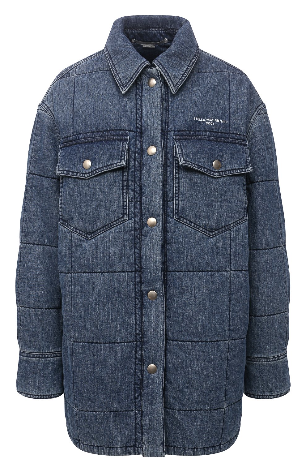 Хлопковая куртка STELLA MCCARTNEY синего цвета по цене 119500 руб., арт. 603988/S0H54, фото 1 Хлопковая куртка STELLA MCCARTNEY, арт. 603988/S0H54, фото 1