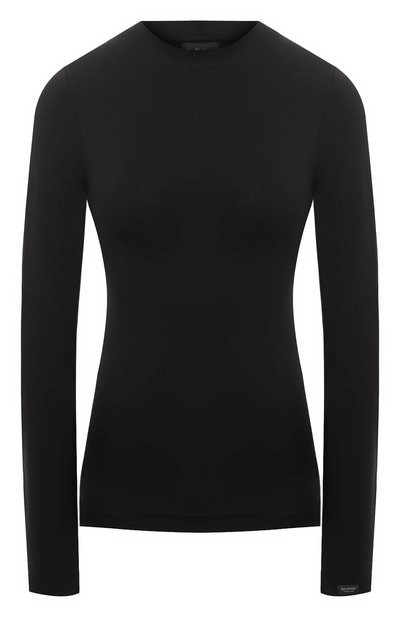 Хлопковый лонгслив BALENCIAGA черного цвета по цене 79150 руб., арт. 773269/TPV08, фото 1 Хлопковый лонгслив BALENCIAGA, арт. 773269/TPV08, фото 1
