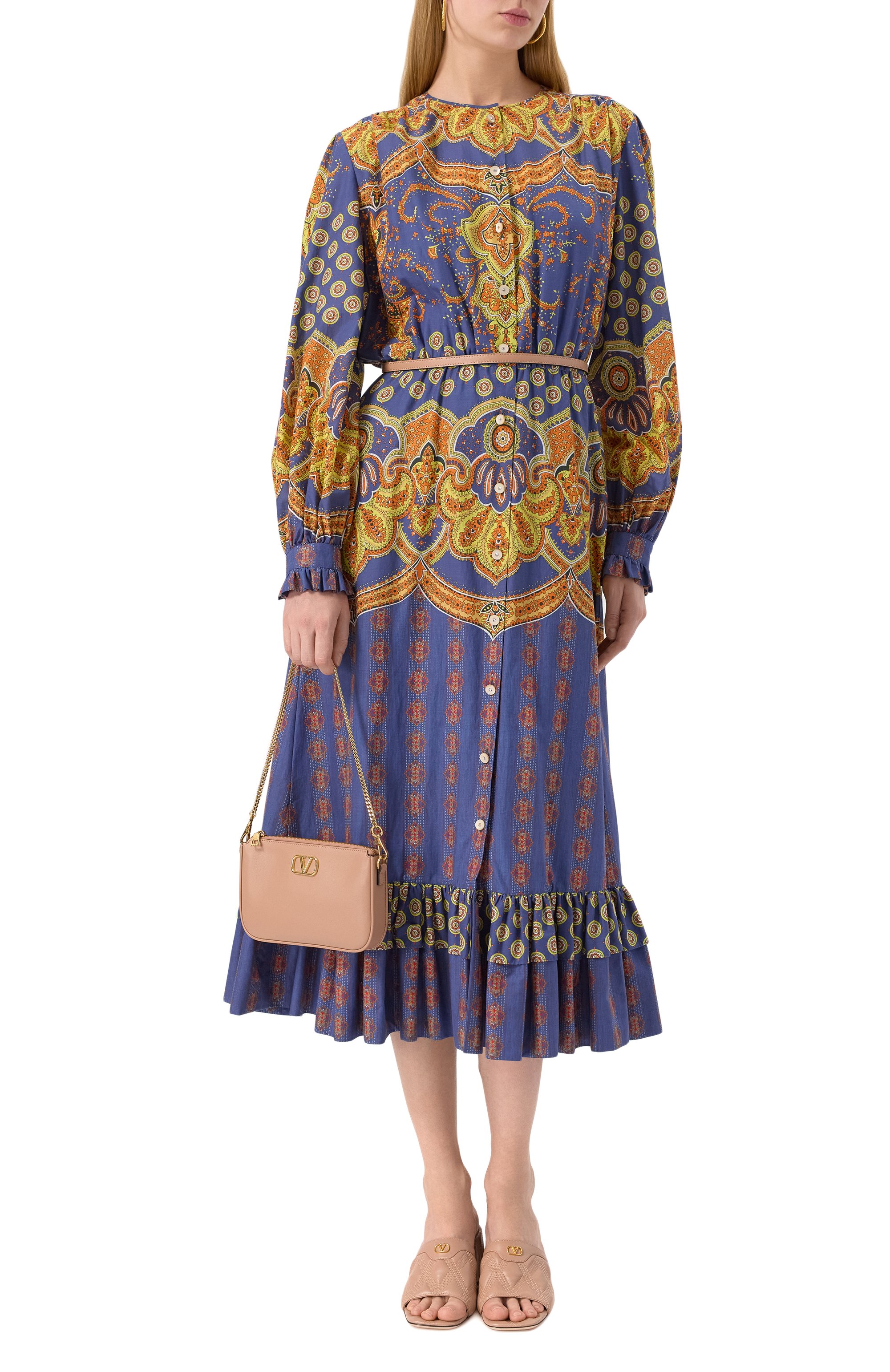 Сумка vlogo mini VALENTINO бежевого цвета по цене 140500 руб., арт. 6W2P0AA9/MIM, фото 7 Сумка vlogo mini VALENTINO, арт. 6W2P0AA9/MIM, фото 7