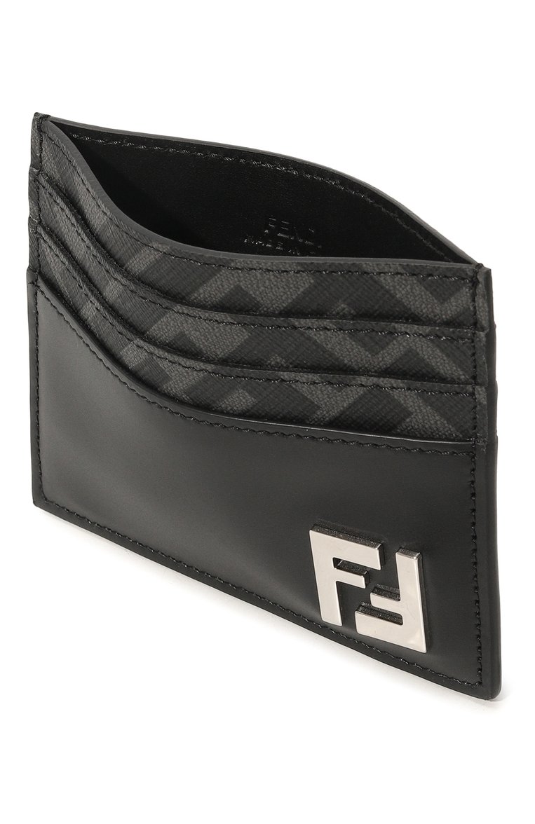 Мужской футляр для кредитных карт FENDI черного цвета, арт. 7M0164 AFF2 | Фото 3 (Материал: Натуральная кожа; Нос: Не проставлено)