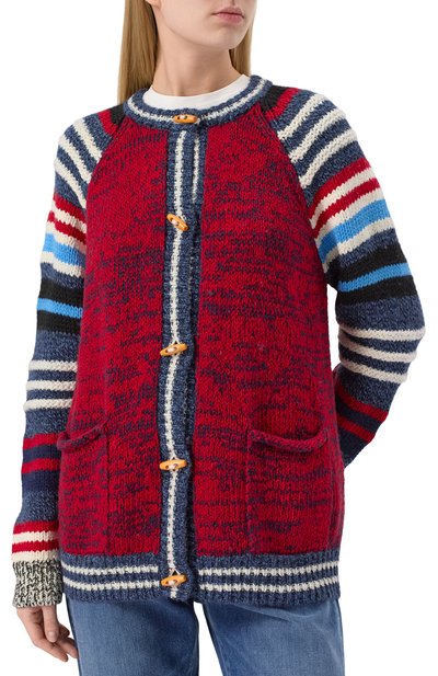 Кардиган из хлопка и шерсти MOTHER, арт. 82297-1681, фото 3