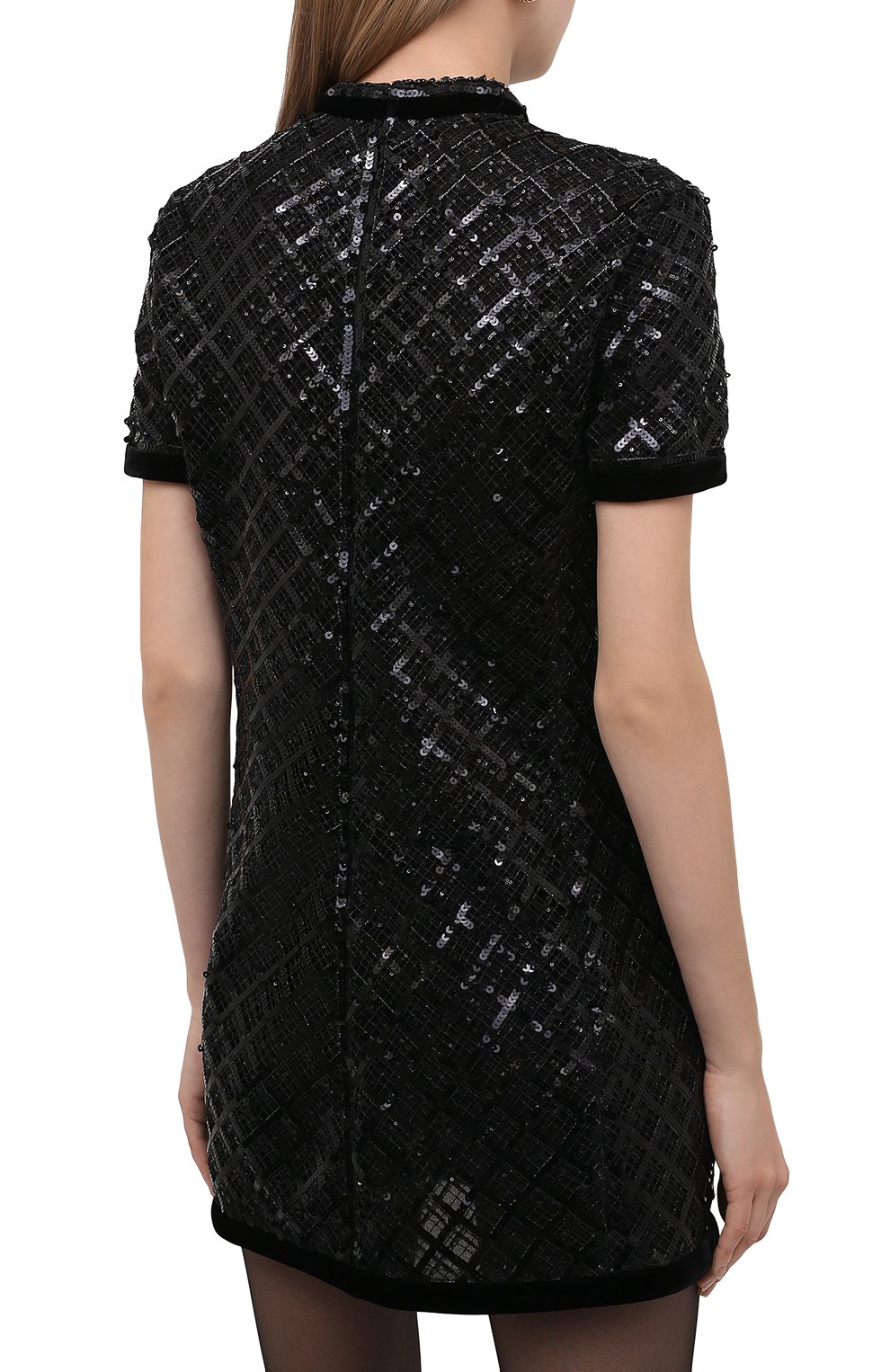 Платье с пайетками SAINT LAURENT, арт. 665412/Y9D02, фото 4