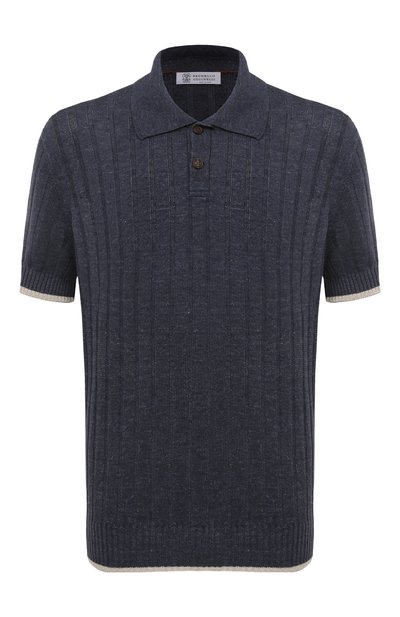 Поло изо льна и хлопка BRUNELLO CUCINELLI, арт. M2L70B2256, фото 1