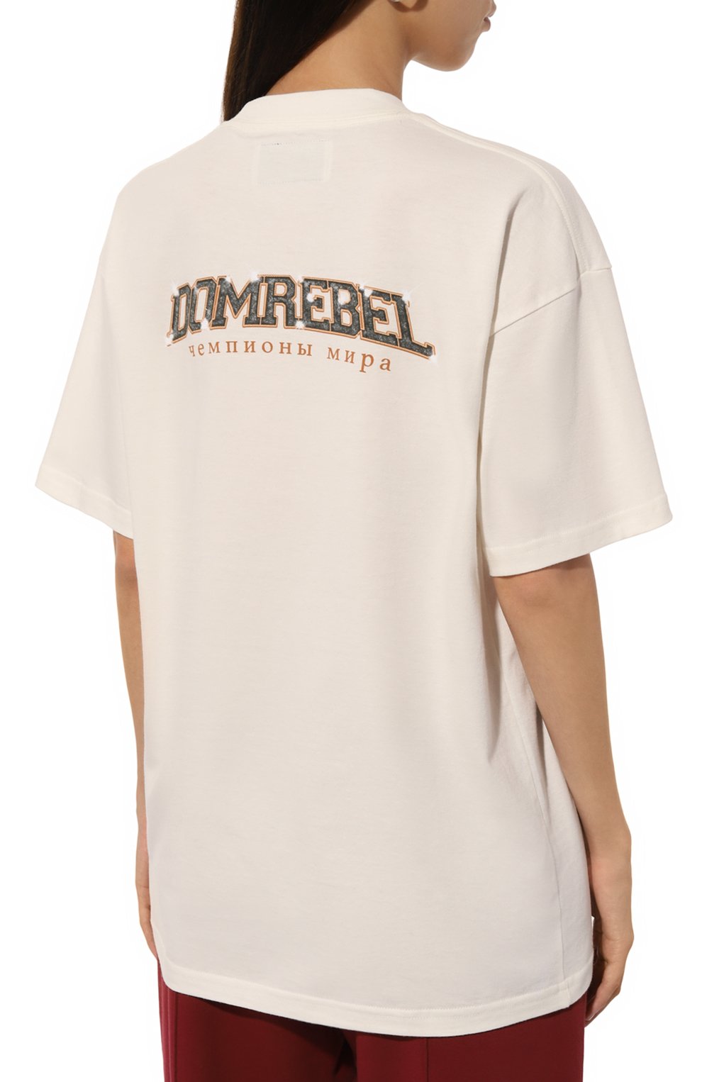 Хлопковая футболка DOMREBEL, арт. PUNCHLINE/T-SHIRT, фото 4