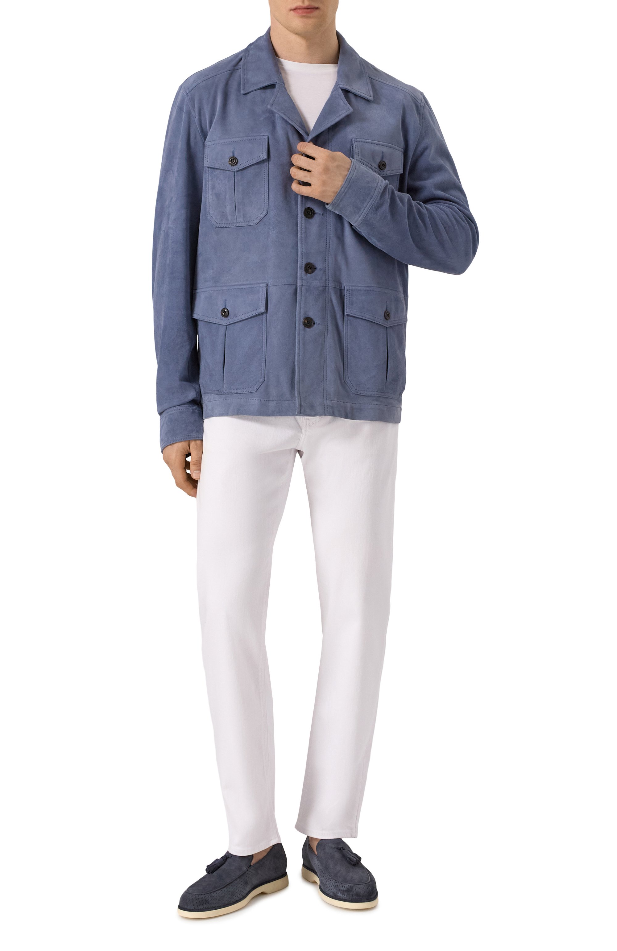 Замшевые лоферы ZILLI, арт. H0191BM1100VZTP03, фото 2