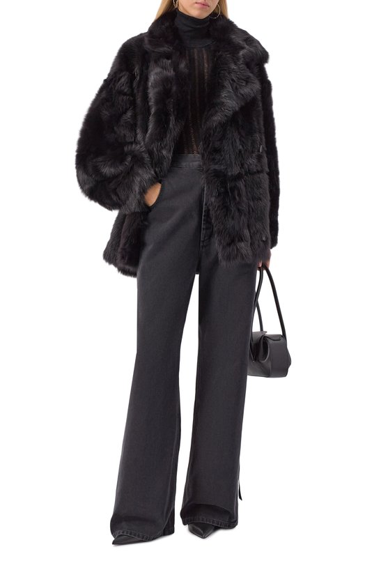 Дубленка из овчины Petar Petrov F25FM3/SHEARLING Коричневый  F25FM3/SHEARLING Фото 2
