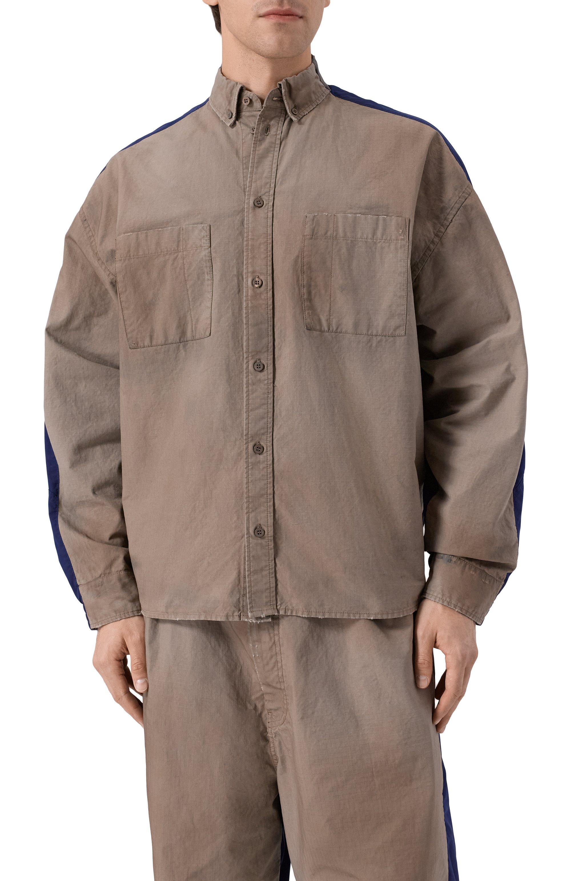 Комбинированная рубашка BALENCIAGA, арт. 839078/TSP01, фото 3