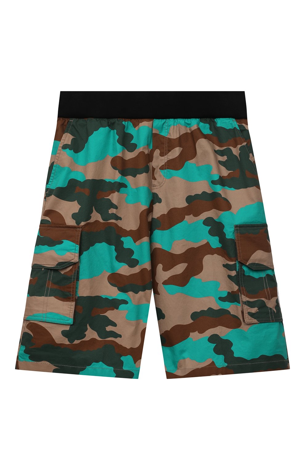 Хлопковые шорты MONCLER разноцветного цвета по цене 28050 руб., арт. G1-954-2B704-20-5956Z/12-14A, фото 1 Хлопковые шорты MONCLER, арт. G1-954-2B704-20-5956Z/12-14A, фото 1