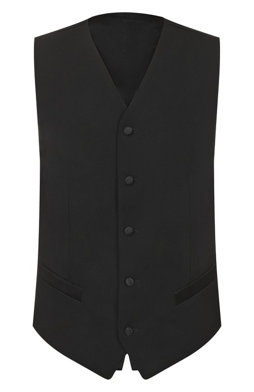 Жилет из шерсти и шелка Dolce & Gabbana G713MT/GJ865 Чёрный G713MT/GJ865