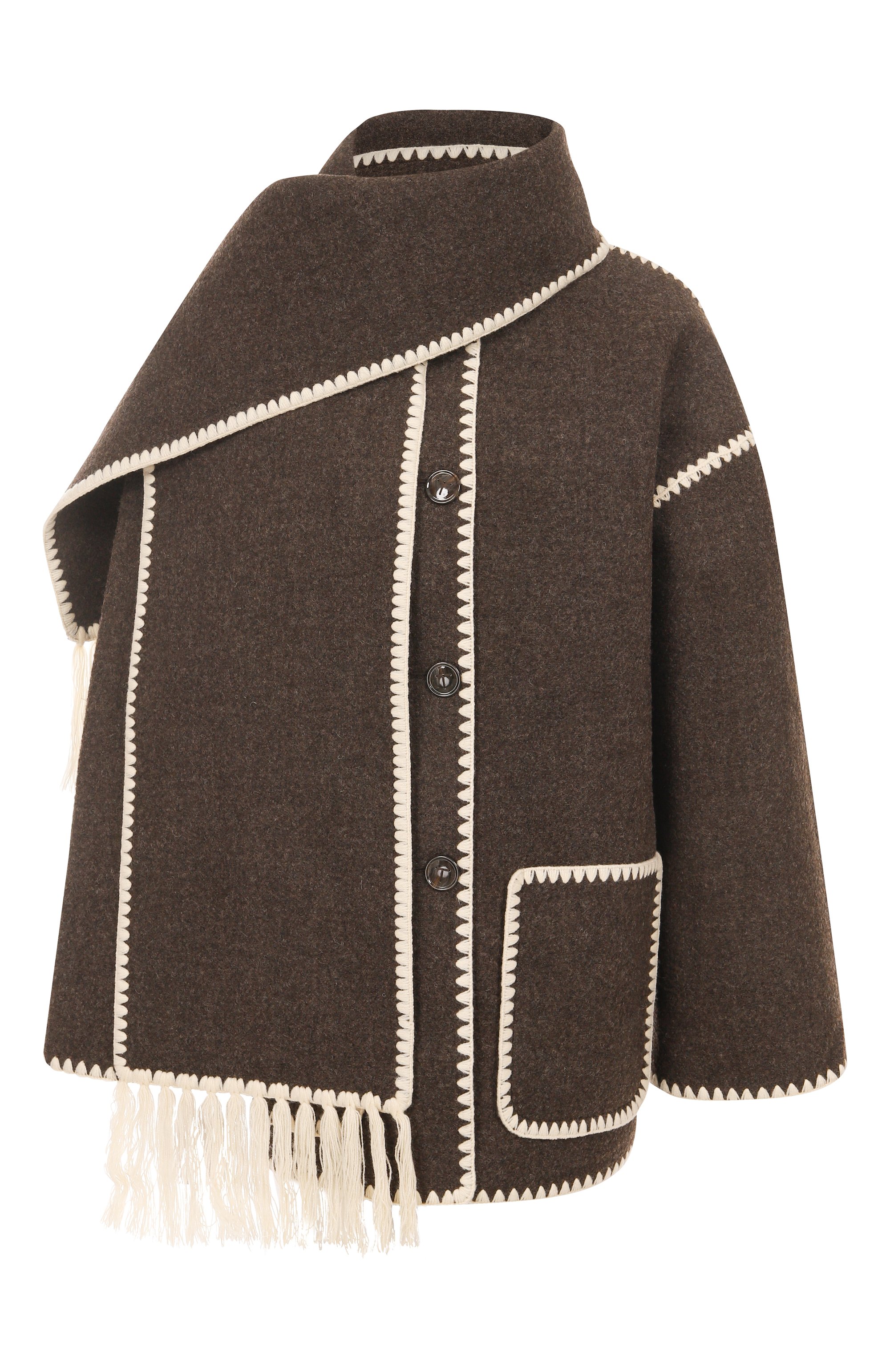 Шерстяное пальто TOTEME, арт. 234-WRTW0U248-FB0037, фото 1