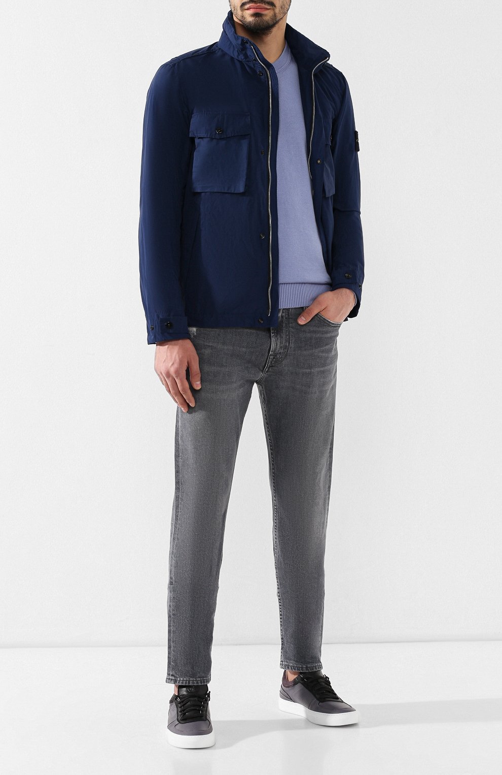 Кожаные кеды STONE ISLAND, арт. 7015S0292, фото 2