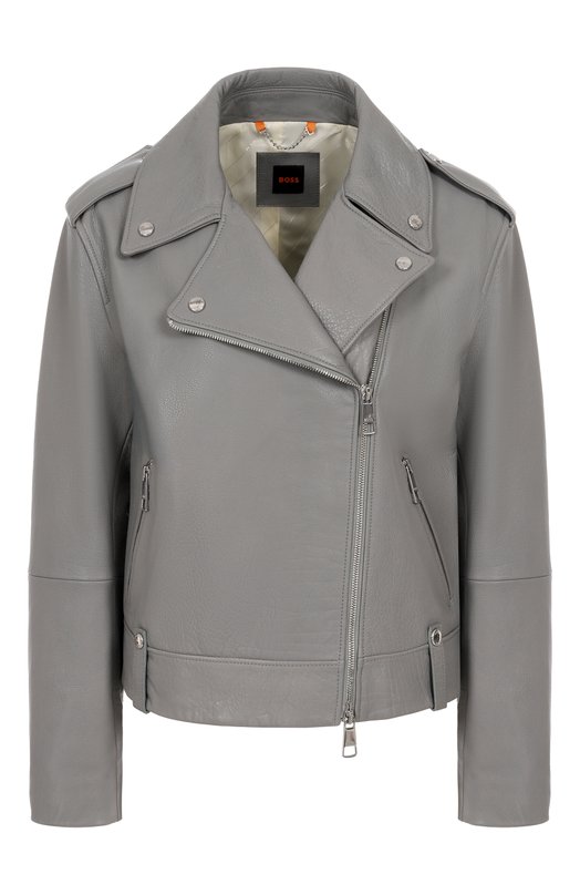 Кожаная куртка BOSS Orange 50541769 Серый 50541769