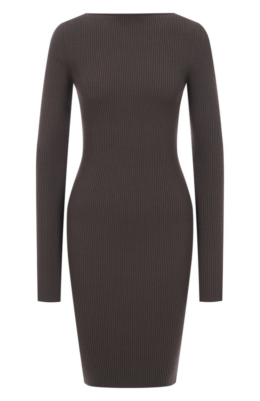 Платье из вискозы Rick Owens RP02E4616/RIBVI Серый RP02E4616/RIBVI