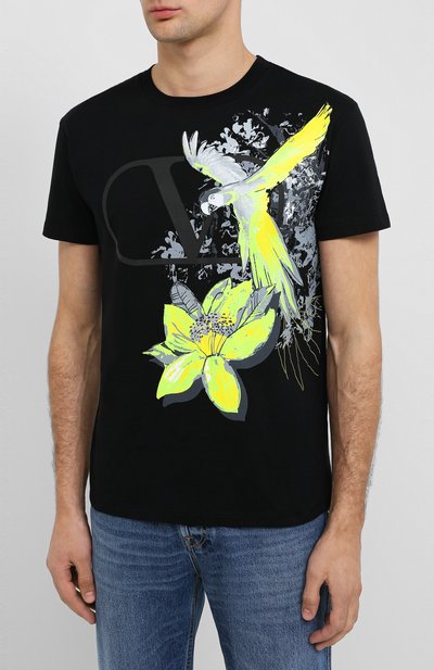 Хлопковая футболка VALENTINO, арт. UV3MG07X6JG, фото 3