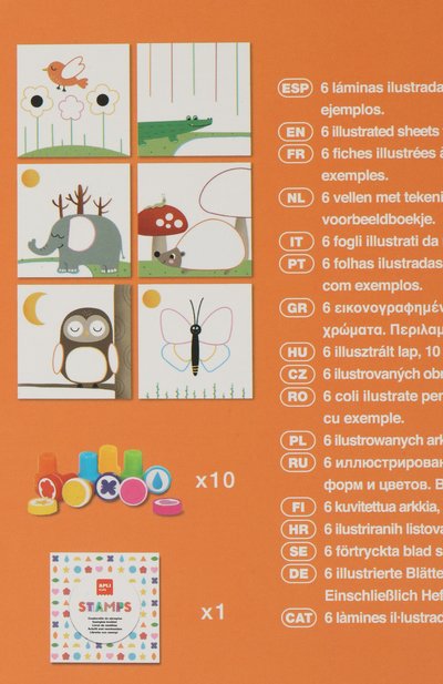 Набор для творчества печати APLI KIDS разноцветного цвета по цене 1920 руб., арт. 18506, фото 3 Набор для творчества печати APLI KIDS, арт. 18506, фото 3