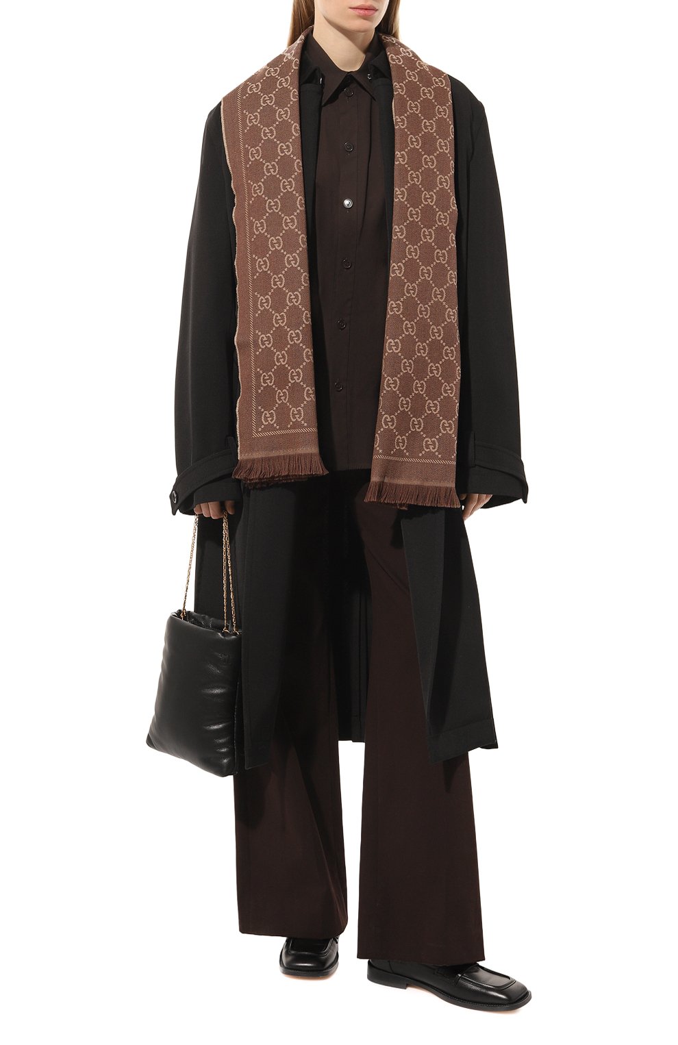 Шерстяной шарф GUCCI, арт. 133483 3G200, фото 3