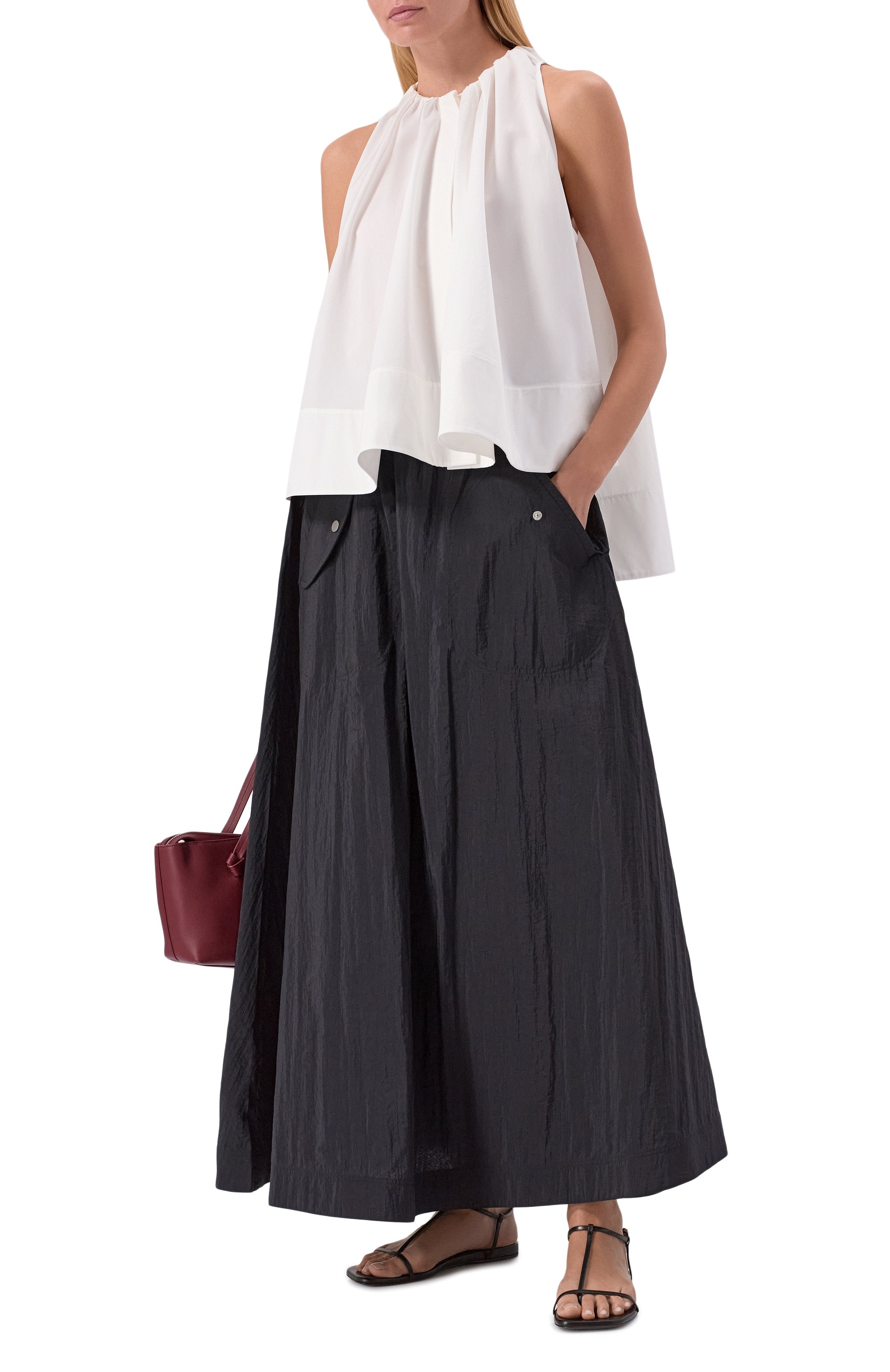 Хлопковый топ CO белого цвета по цене 68650 руб., арт. 1413LCSP-C0RE, фото 2 Хлопковый топ CO, арт. 1413LCSP-C0RE, фото 2