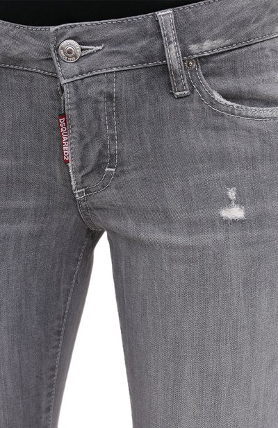 Джинсы DSQUARED2 светло-серого цвета по цене 49450 руб., арт. S75LB0342/S30260, фото 5 Джинсы DSQUARED2, арт. S75LB0342/S30260, фото 5