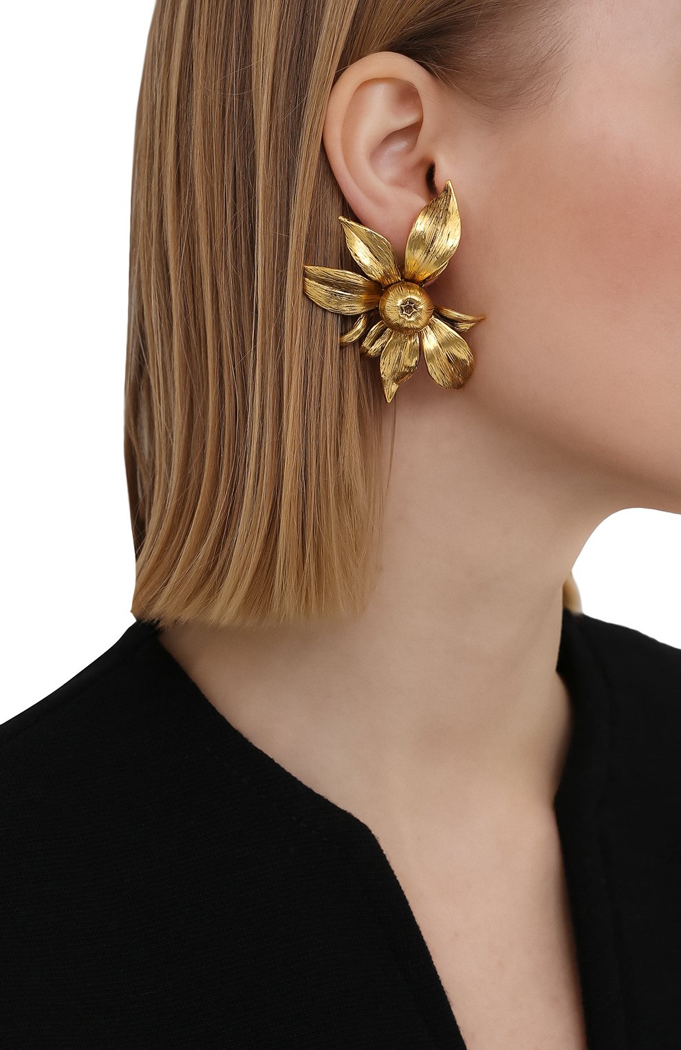 Клипсы SAINT LAURENT, арт. 654523/Y1500, фото 2