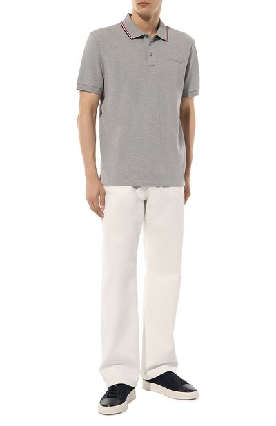 Хлопковое поло MONCLER, арт. 8A000-06-84556, фото 2