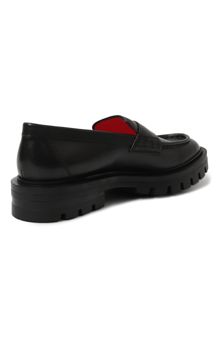 Женские кожаные пенни-лоферы SANTONI черного цвета, арт. WUCU59020NERBLESR85 | Фото 5 (Подошва: Платформа; Материал внутренний: Натуральная кожа; Каблук высота: Низкий; Материал внешний: Натуральная кожа)