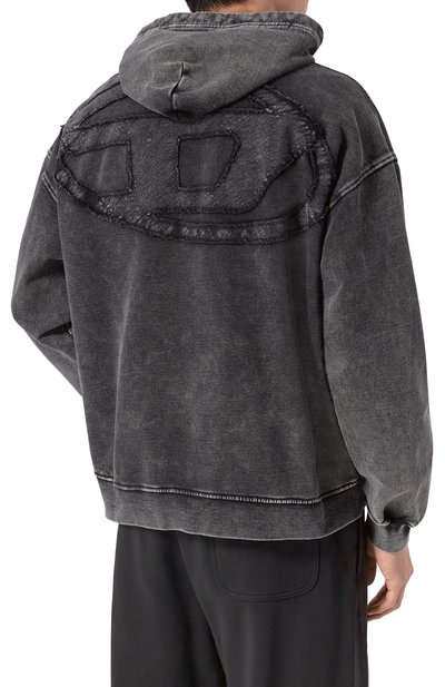 Хлопковое худи DIESEL, арт. A19325/0KIBZ, фото 4